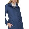 imageCole Haan Womens Packable Hooded Rain Jacket with BowCoastal Blue