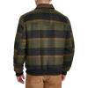 imageLevis Mens Mixed Media Western Plaid Bomber JacketGreen Plaid