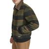 imageLevis Mens Mixed Media Western Plaid Bomber JacketGreen Plaid