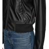 imageLevis Womens Faux Leather Bomber with Laydown CollarBlack