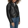 imageLevis Womens Faux Leather Bomber with Laydown CollarBlack