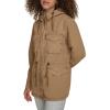 imageLevis Womens Plus Four Pocket Hooded Military JacketCamel Cotton