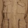 imageLevis Womens Plus Four Pocket Hooded Military JacketCamel Cotton