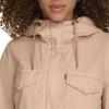 imageLevis Womens Plus Four Pocket Hooded Military JacketLight Pink Cotton