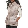imageLevis Womens Quilted Megan Hooded Puffer JacketLight Grey Vest