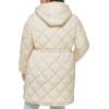 imageLevis Womens Soft Sherpa Lined Diamond Quilted Long Parka JacketIvory