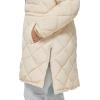 imageLevis Womens Soft Sherpa Lined Diamond Quilted Long Parka JacketIvory