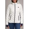 imageTommy Hilfiger Womens Hooded Zip Front Short Packable JacketWhite1