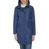 imageCole Haan Womens Packable Hooded Rain Jacket with BowCoastal Blue