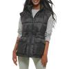 imageLevis Womens Quilted Megan Hooded Puffer JacketBlack Vest