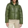 imageLevis Womens Vegan Leather Quilted Shorty PufferThyme