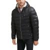 imageTommy Hilfiger Mens Midweight Sherpa Lined Hooded Water Resistant Puffer JacketBlack