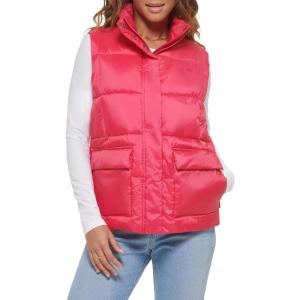 imageLevis Womens Sporty Box Quilted Puffer VestLightweight Berry