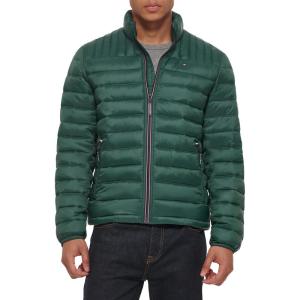 imageTommy Hilfiger Mens Legacy Ultra Loft Lightweight Packable Puffer Jacket Standard and Big ampamp TallPine Green