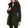imageDKNY Womens Long Quilted Puffer JacketBlack