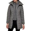 imageDKNY Womens Long Quilted Puffer JacketSmoke