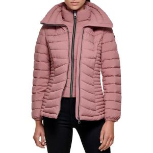 imageDKNY Womens Everyday Outerwear Packable Stretchy JacketRosewood