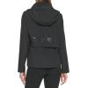 imageCalvin Klein Womens Rain Anorak Cotton Jacket with Snap and Zip Closure Standard and Plus SizePatch Pocket Black