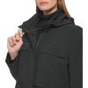 imageCalvin Klein Womens Rain Anorak Cotton Jacket with Snap and Zip Closure Standard and Plus SizePatch Pocket Black