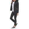 imageCalvin Klein Womens Scuba Sleeve Quilted Jacked With Detachable HoodQuilted Black