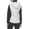 imageCalvin Klein Womens Scuba Sleeve Quilted Jacked With Detachable HoodQuilted White