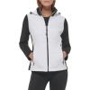 imageCalvin Klein Womens Scuba Sleeve Quilted Jacked With Detachable HoodQuilted White