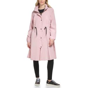 imageKARL LAGERFELD Paris Womens Belted Trench CoatButton Up Blush