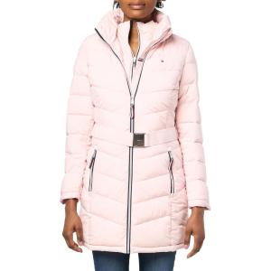 imageTommy Hilfiger Womens Heavy Weight Belted Puffer with Silver HardwareLotus