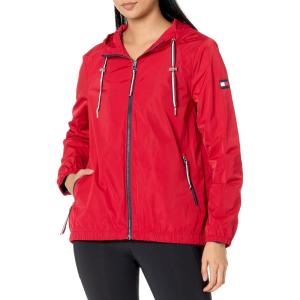 imageTommy Hilfiger Womens Lightweight Everyday Weather Resistant WindbreakerRed