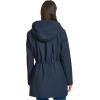 imageTommy Hilfiger Womens Hooded Transitional Adjustable Waist Softshell Rain CoatNavy