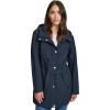 imageTommy Hilfiger Womens Hooded Transitional Adjustable Waist Softshell Rain CoatNavy