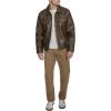 imageLevis Mens Faux Leather Modern Trucker JacketSaddle