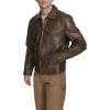 imageLevis Mens Faux Leather Modern Trucker JacketSaddle