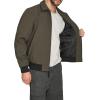 imageLevis Mens Lightweight Softshell Varsity Rib Knit Bomber JacketOlive