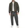 imageLevis Mens Lightweight Softshell Varsity Rib Knit Bomber JacketOlive