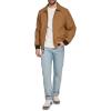 imageLevis Mens Lightweight Softshell Varsity Rib Knit Bomber JacketWorker Brown