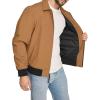 imageLevis Mens Lightweight Softshell Varsity Rib Knit Bomber JacketWorker Brown
