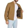 imageLevis Mens Rib Knit Bomber with Chest Zip PocketWorker Brown