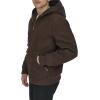 imageLevis Mens Workwear Cotton Canvas Hoody Bomber Jacket Regular ampamp Big ampamp Tall SizesChocolate Brown Quilted