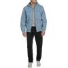 imageLevis Mens Workwear Cotton Canvas Hoody Bomber Jacket Regular ampamp Big ampamp Tall SizesLight Wash Denim Lightweight
