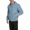 imageLevis Mens Workwear Cotton Canvas Hoody Bomber Jacket Regular ampamp Big ampamp Tall SizesLight Wash Denim Lightweight