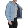 imageLevis Mens Workwear Cotton Canvas Hoody Bomber Jacket Regular ampamp Big ampamp Tall SizesLight Wash Denim Lightweight