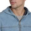 imageLevis Mens Workwear Cotton Canvas Hoody Bomber Jacket Regular ampamp Big ampamp Tall SizesLight Wash Denim Lightweight
