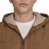 imageLevis Mens Workwear Cotton Canvas Hoody Bomber Jacket Regular ampamp Big ampamp Tall SizesWorker Brown