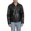 imageLevis Mens Faux Leather Modern Trucker JacketBlack