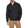 imageLevis Mens Lightweight Softshell Varsity Rib Knit Bomber JacketBlack