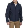 imageLevis Mens Lightweight Softshell Varsity Rib Knit Bomber JacketMidnight