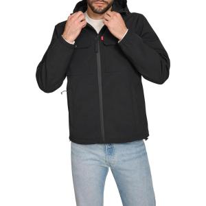 imageLevis Mens Hooded Waterproof Arctic Cloth Rain JacketBlack
