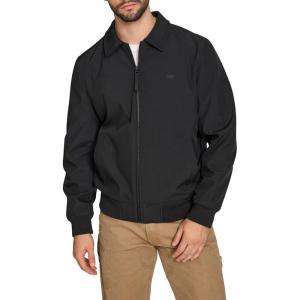 imageLevis Mens Lightweight Softshell Varsity Rib Knit Bomber JacketBlack