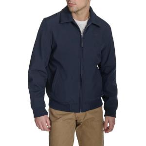 imageLevis Mens Lightweight Softshell Varsity Rib Knit Bomber JacketMidnight